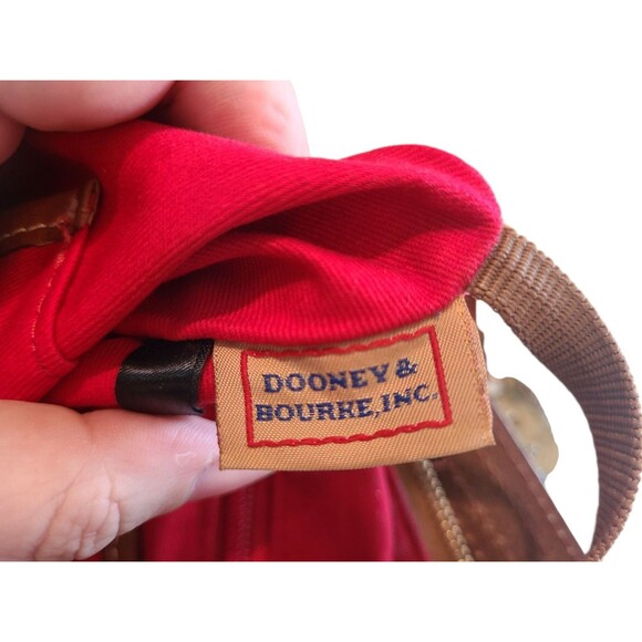 Dooney & Bourke Pebble Grain Small East West Slouch Shoulder Bag Black & Brown - Picture 8 of 12